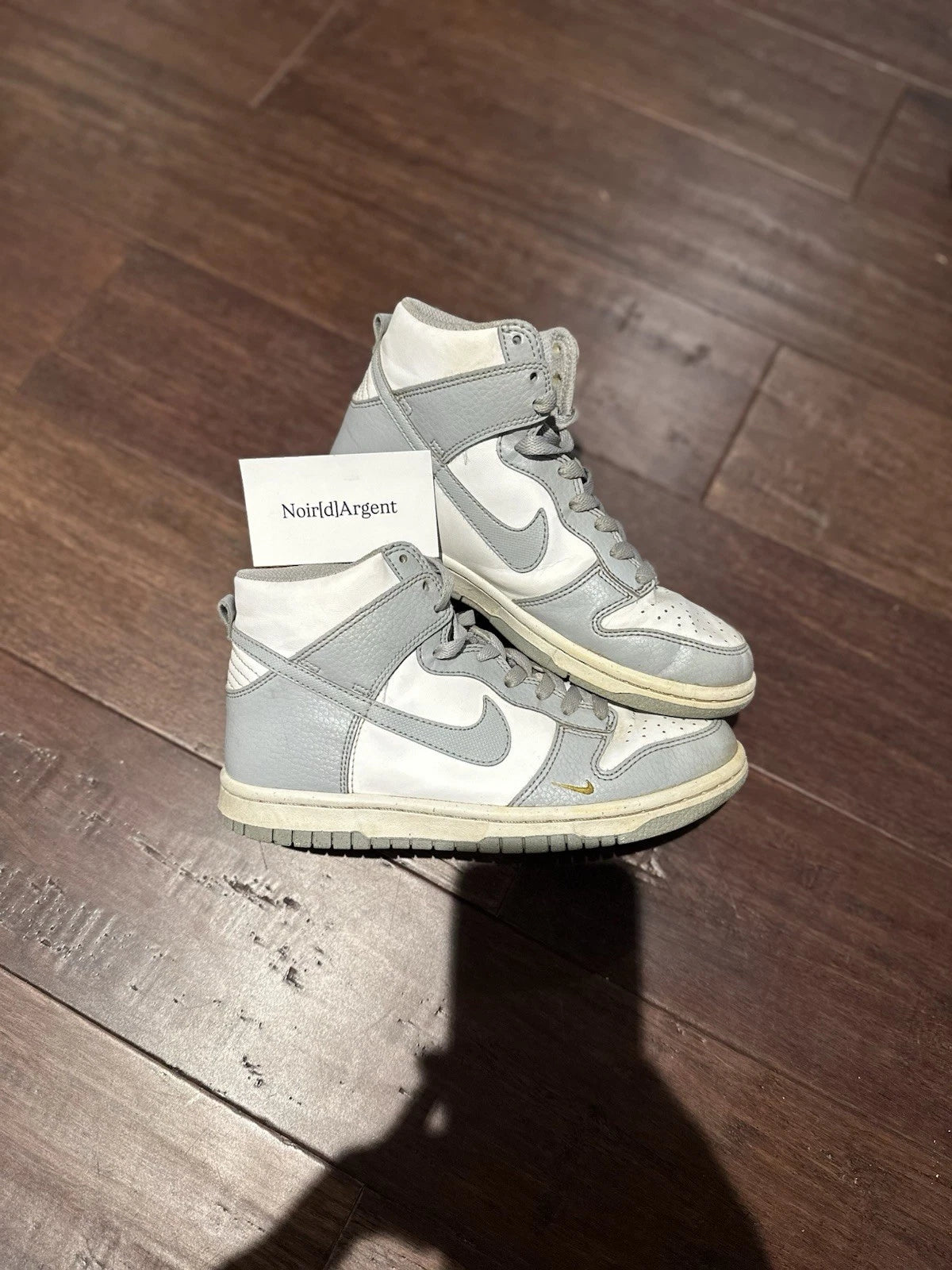 Nike Dunk High Next Nature Wolf Grey Marigold (GS) Size 4Y