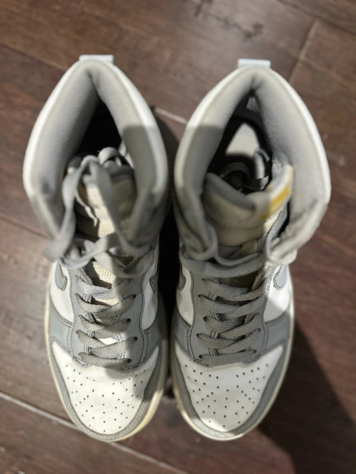 Nike Dunk High Next Nature Wolf Grey Marigold (GS) Size 4Y