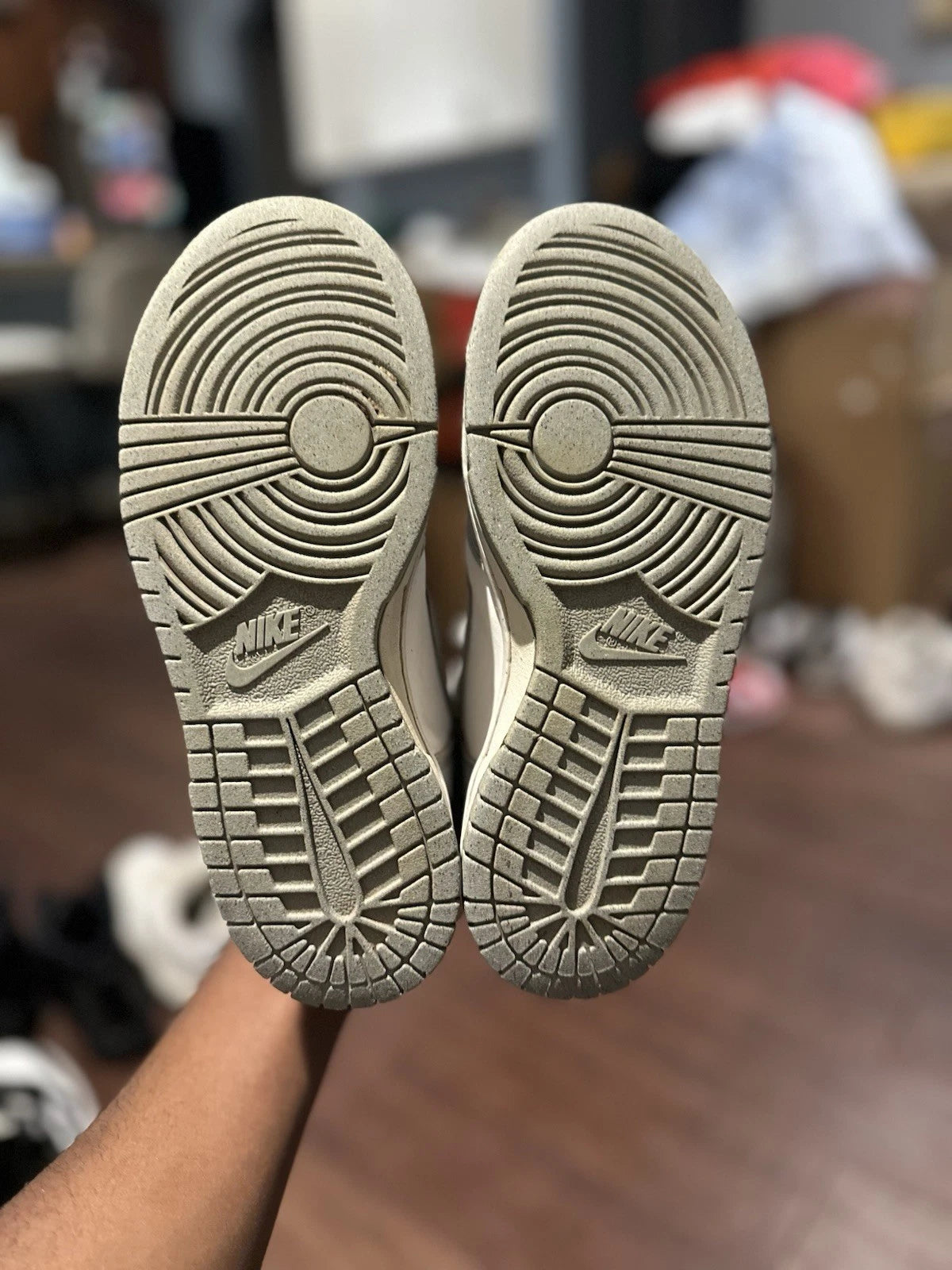 Nike Dunk High Next Nature Wolf Grey Marigold (GS) Size 4Y