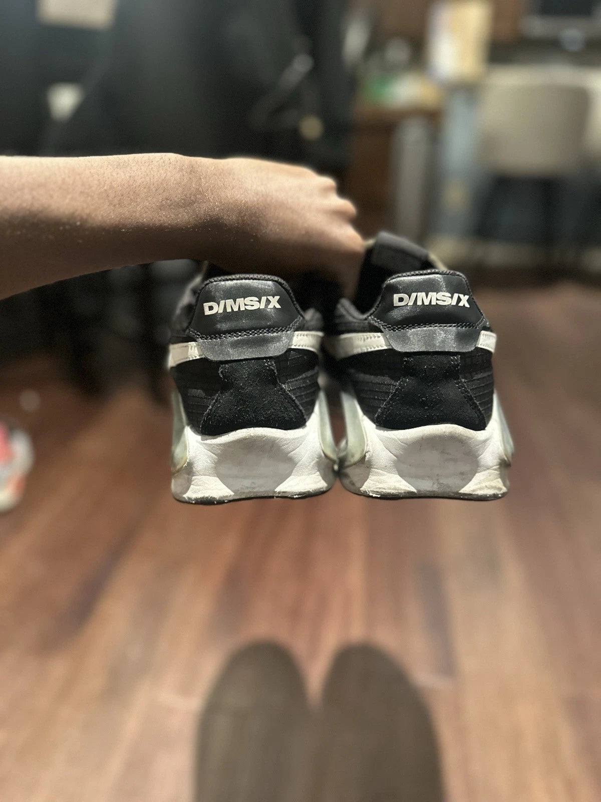 Nike D/MS/X Waffle Black White Size 14