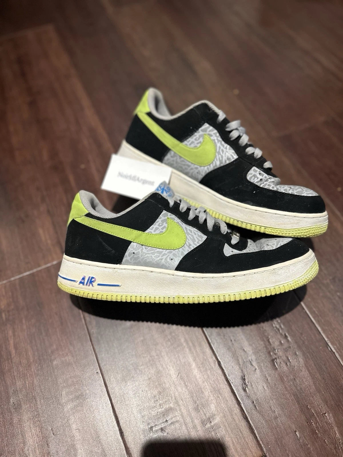 Nike Air Force 1 Reflective Silver Volt Size 10.5