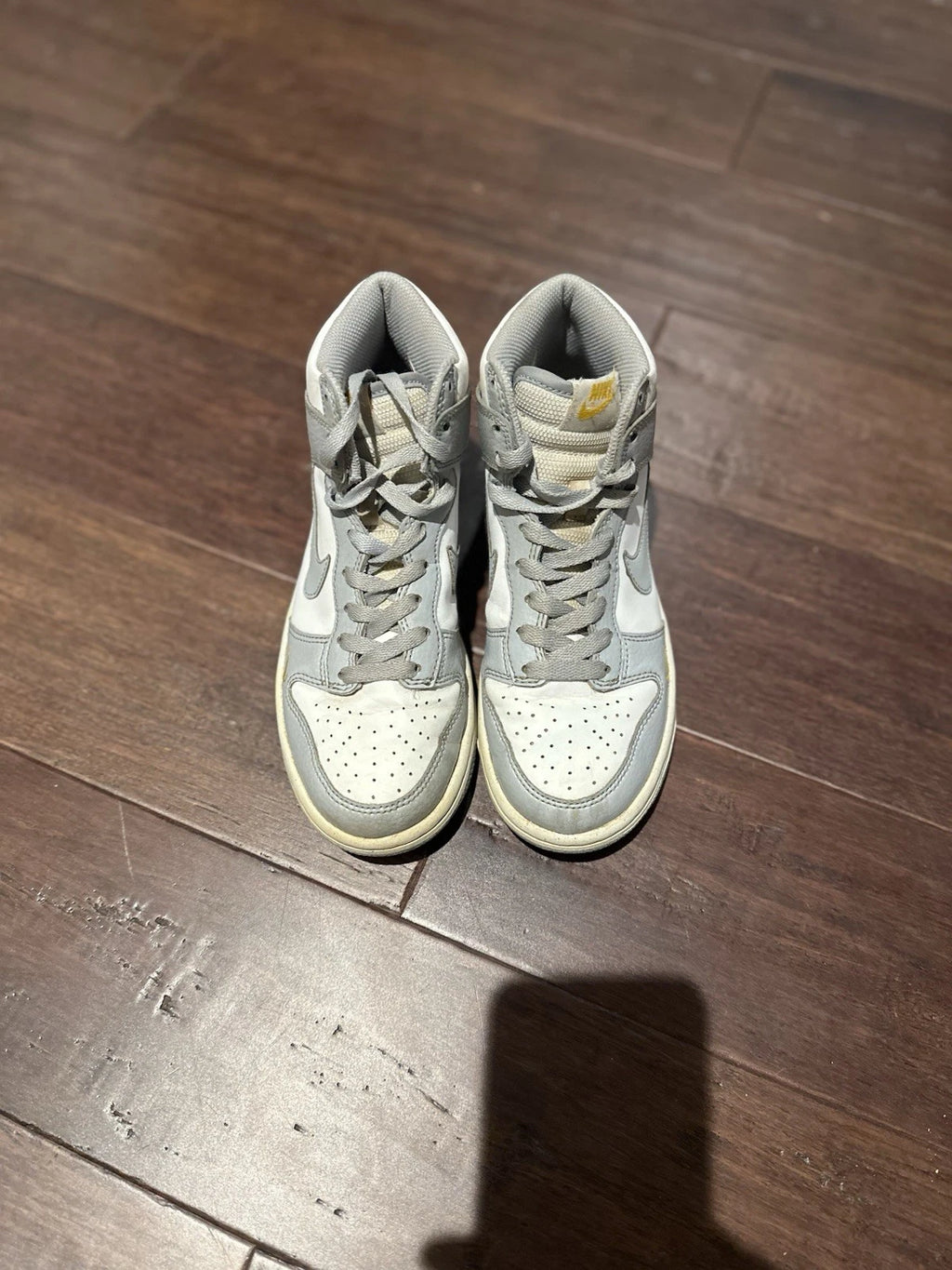 Nike Dunk High Next Nature Wolf Grey Marigold (GS) Size 4Y