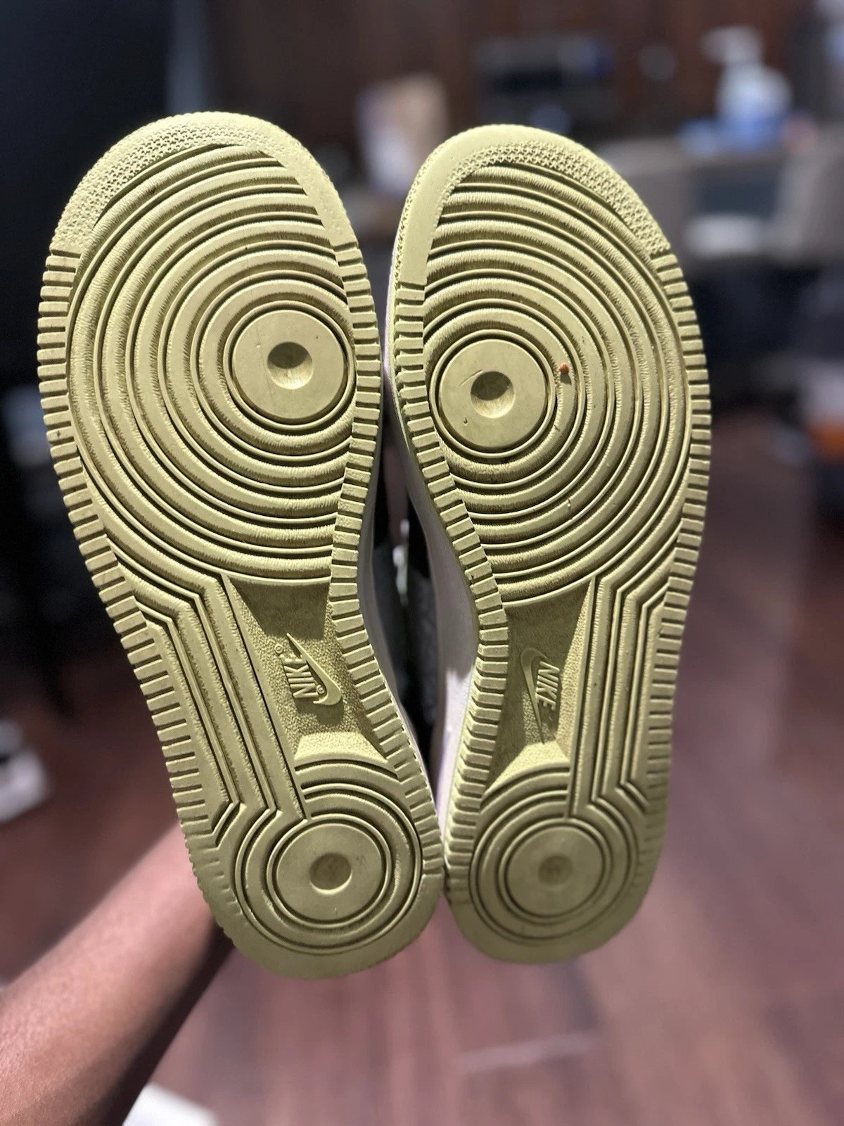 Nike Air Force 1 Reflective Silver Volt Size 10.5