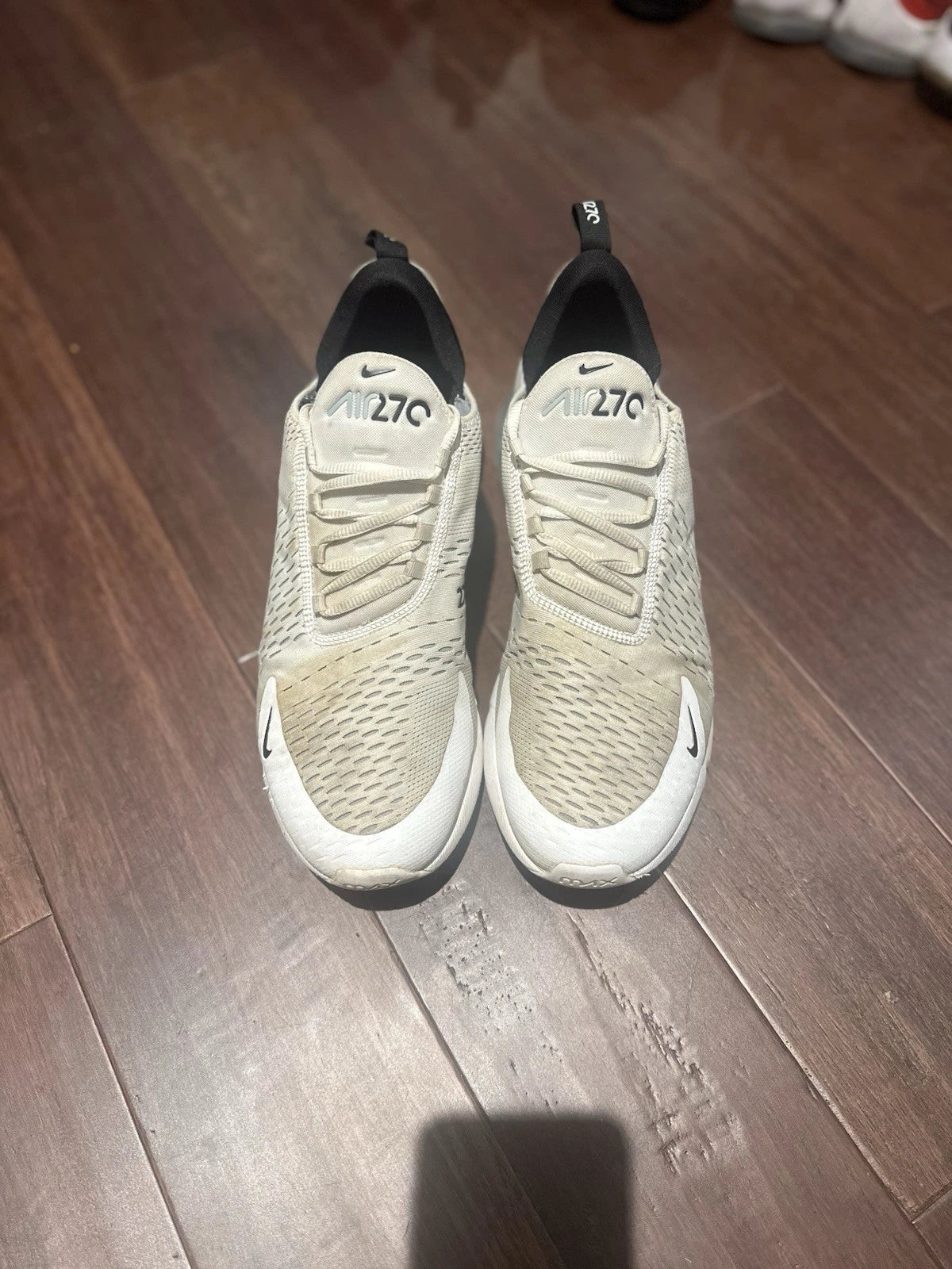 Nike Mens Air Max 270 White/Black Size 13