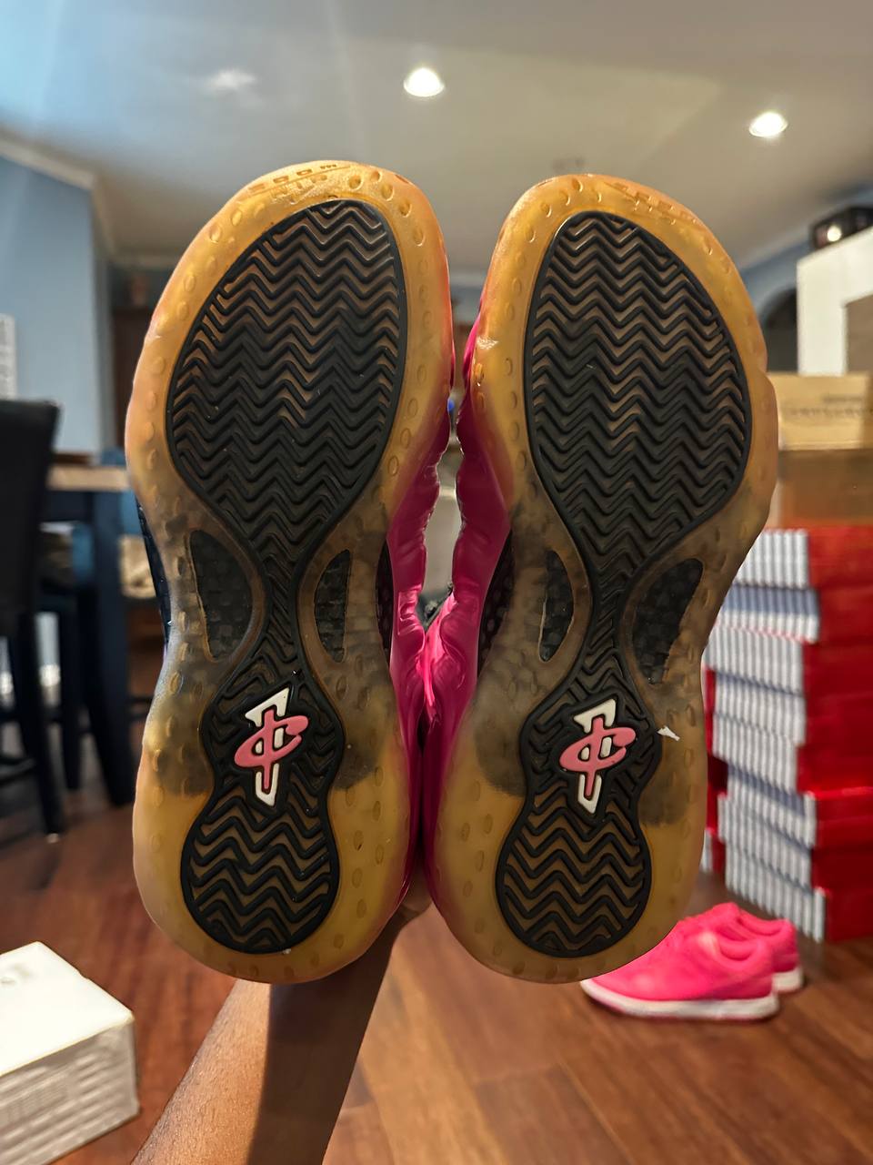 Nike Air Foamposite One Pearlized Pink - 314996-600 - US 6.5