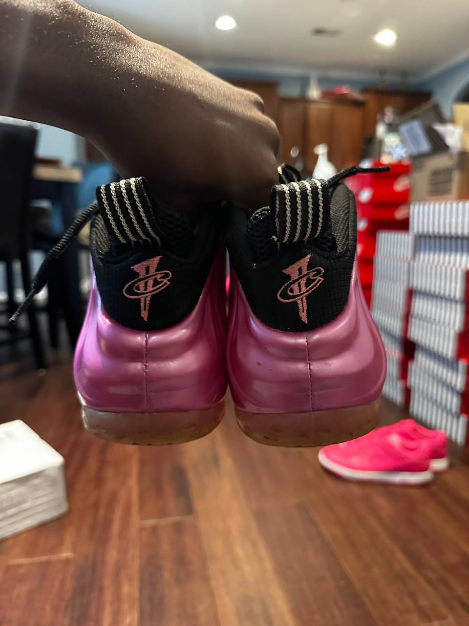 Nike Air Foamposite One Pearlized Pink - 314996-600 - US 6.5